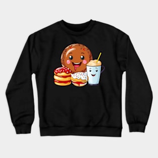 Donut kawaii  junk food T-Shirt cute  funny Crewneck Sweatshirt